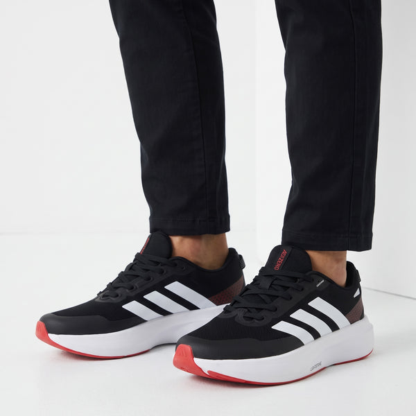 Adidas Lightweight Runner – Black White Red 👟