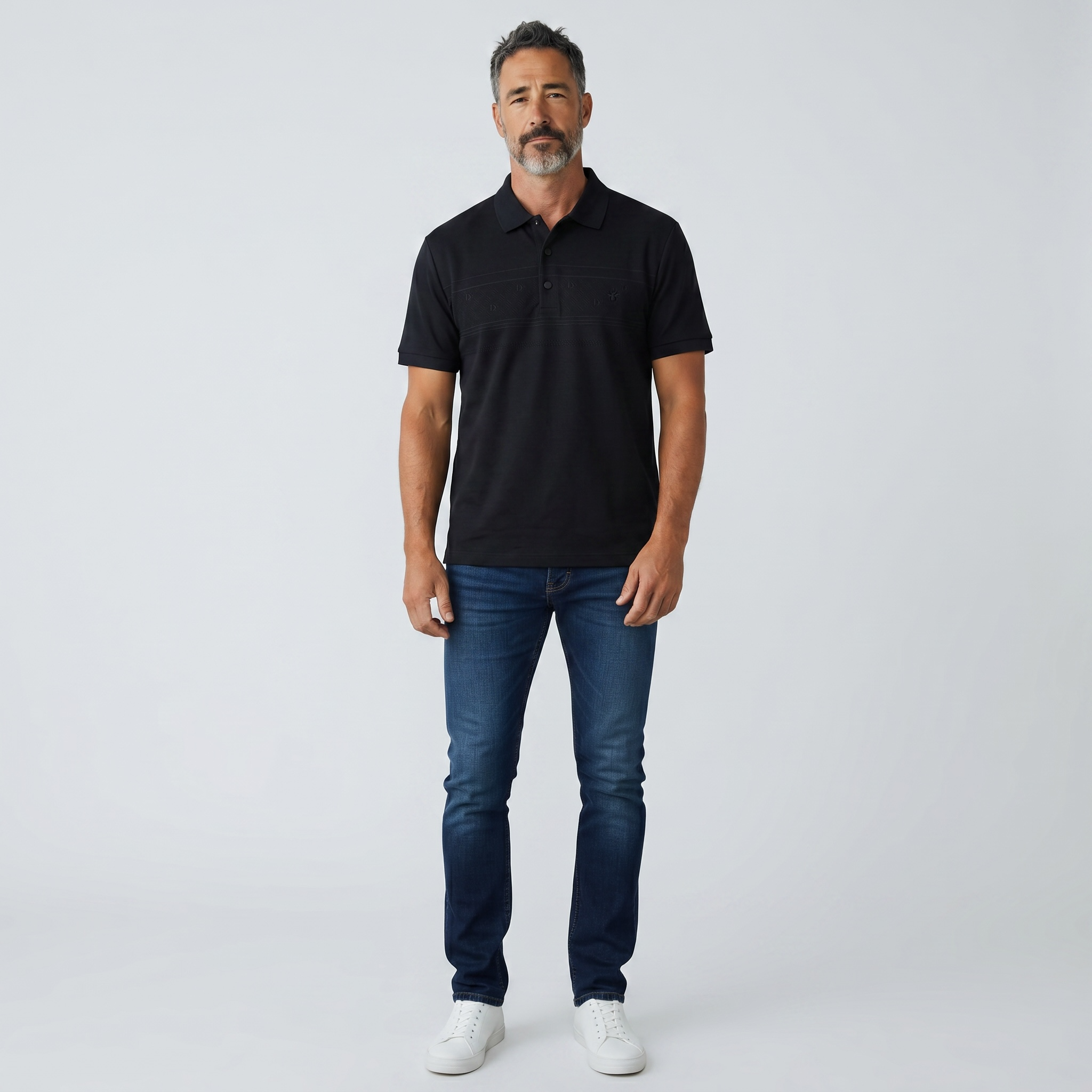 🖤✨ Dior Black Signature Polo Shirt – Luxury Minimalist Collection 👔🔥