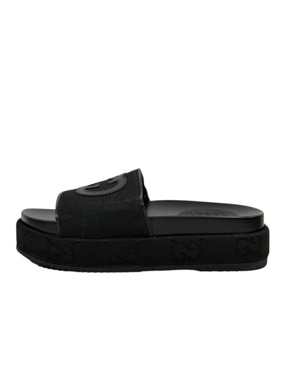 GUCCI Slides – Black Monogram GG Edition 🖤✨