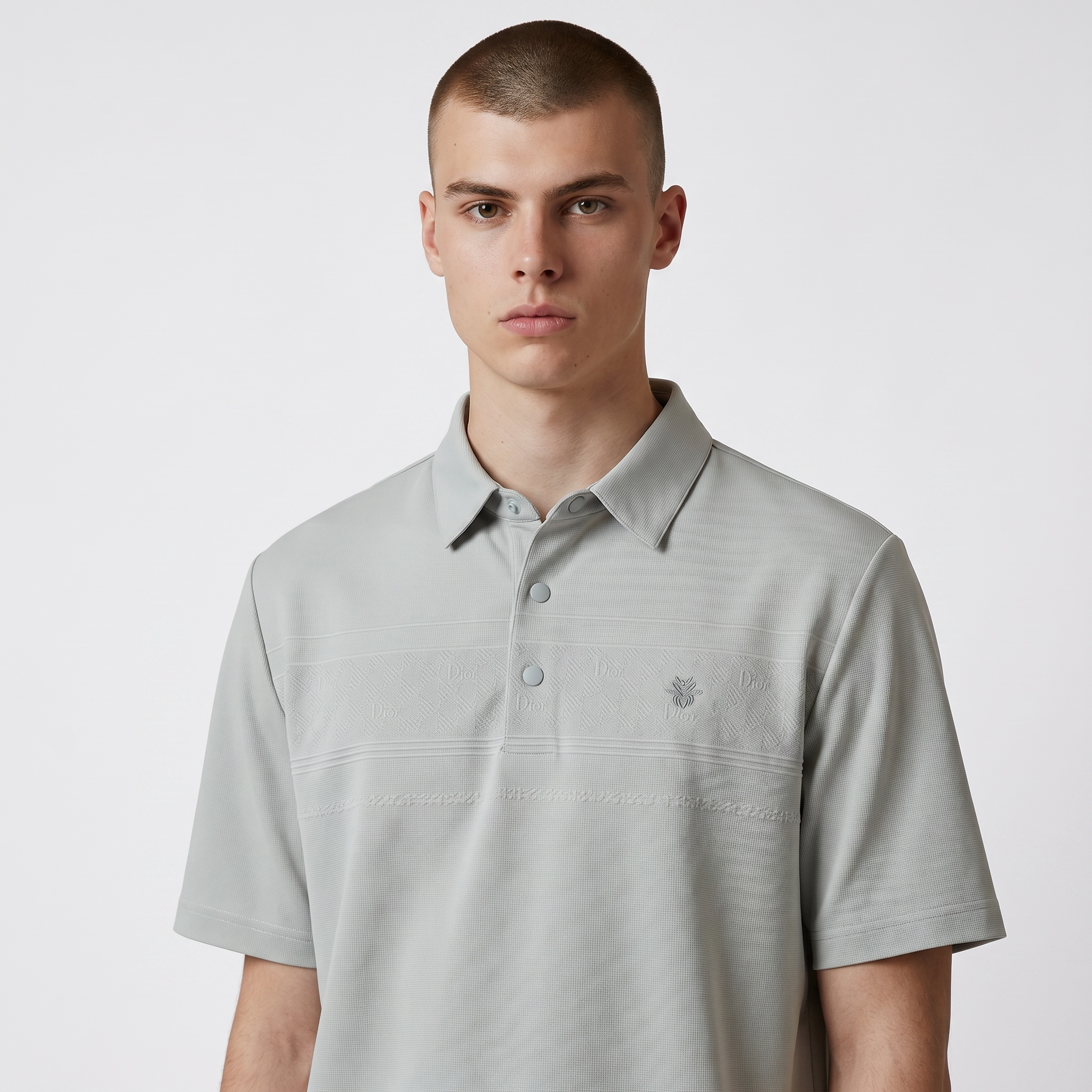 🤍🌿 Dior-Inspired Sage Green Luxury Polo Shirt – Elegant Smart Casual Essential 👔✨