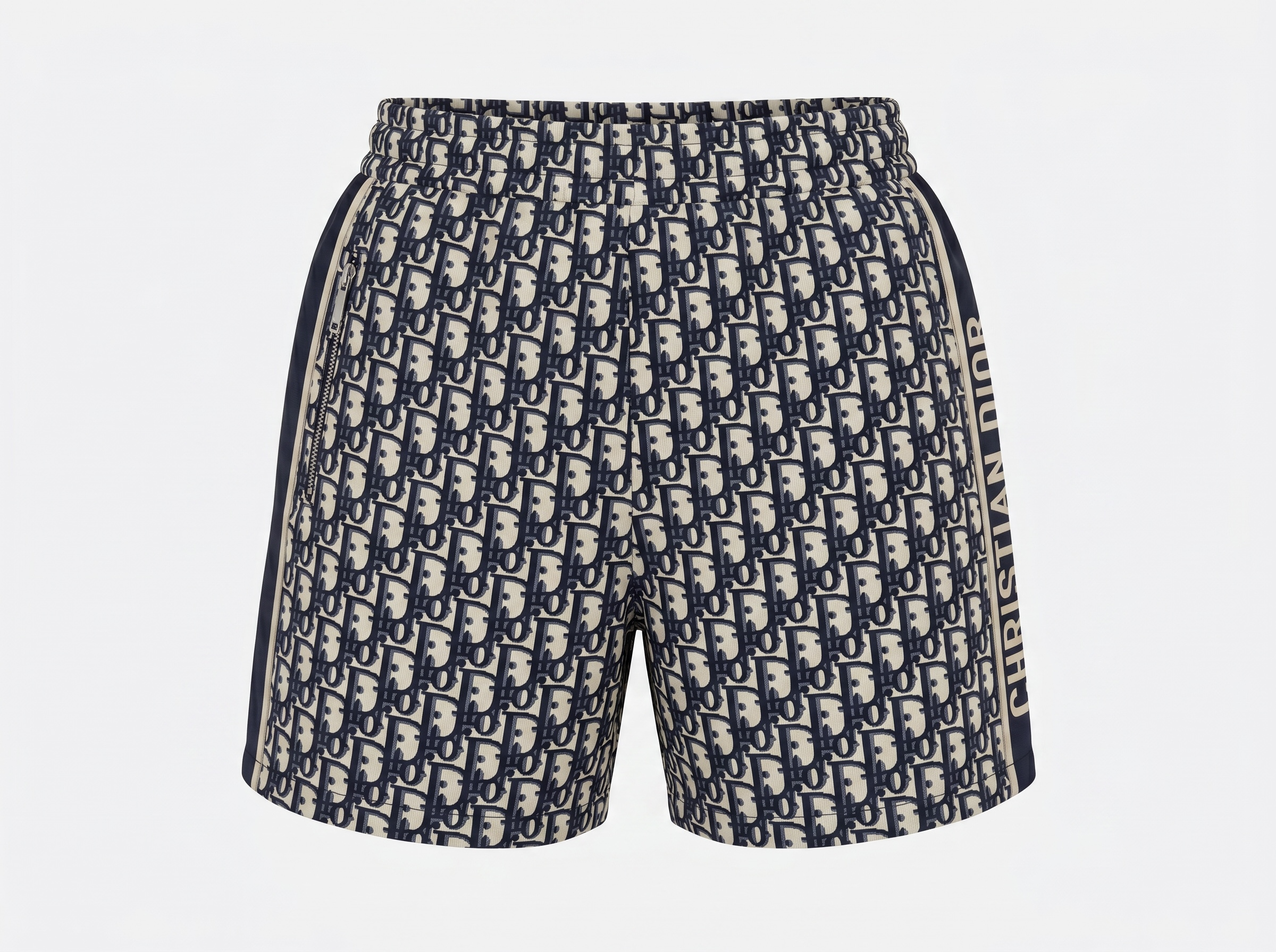 Christian Dior Oblique Logo Shorts – Navy & Beige 🤍💙