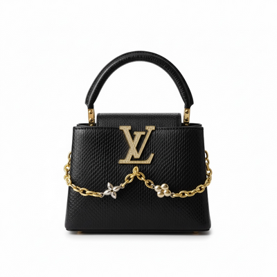 🖤✨ Louis Vuitton LV Black Top-Handle Chain Bag ✨🖤