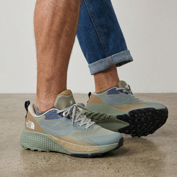 👟 The North Face VECTIV™ Trail Running Shoes – Sage Green & Khaki