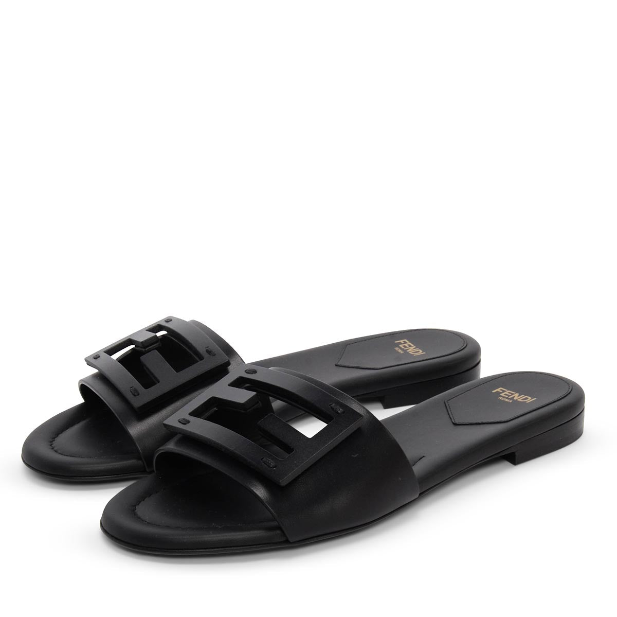 FENDI FF Logo Slides 🖤✨ | Minimal Luxury Comfort