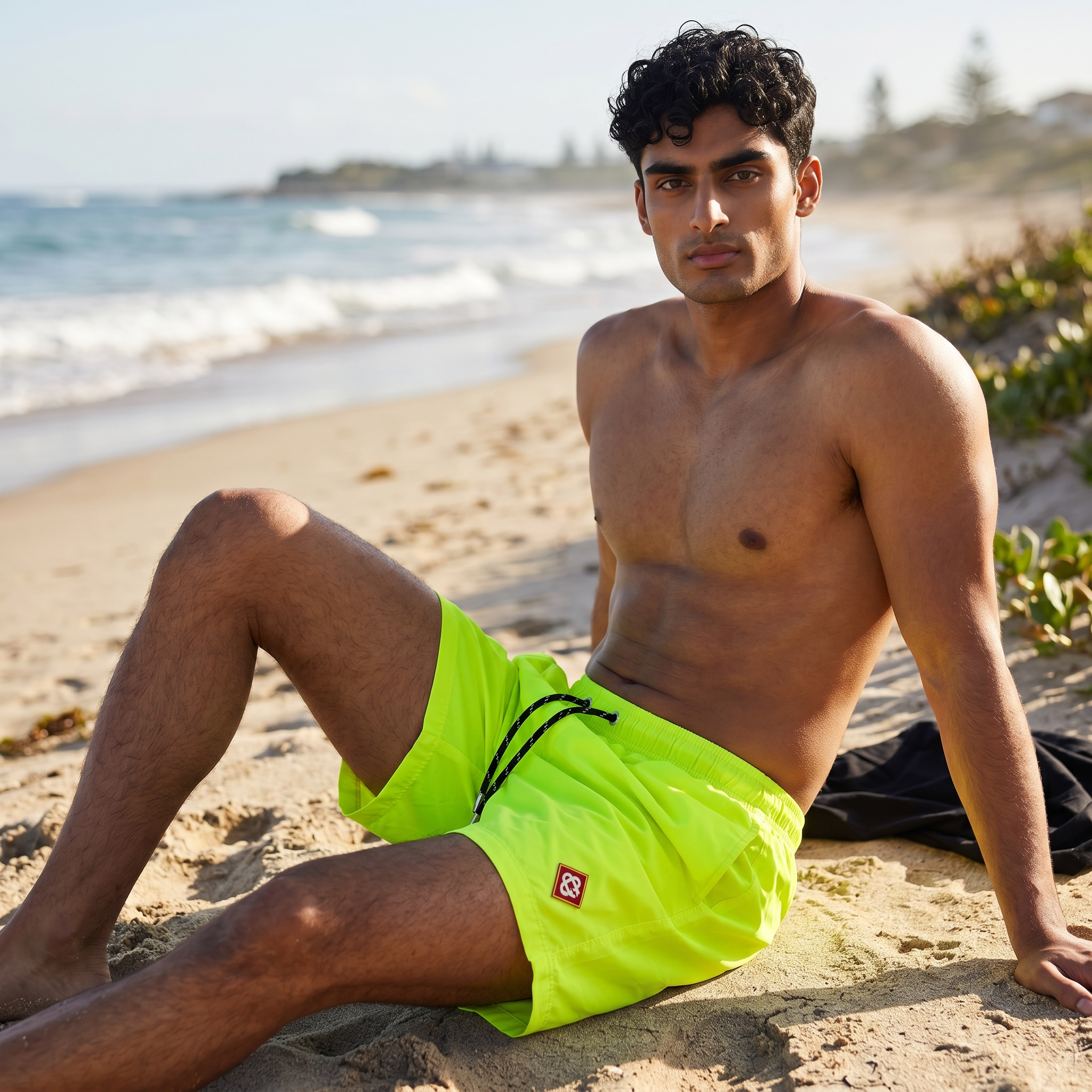 ⚡🌴 Casablanca Neon Yellow Luxury Swim Shorts – Ultimate Summer Statement ☀️🌊