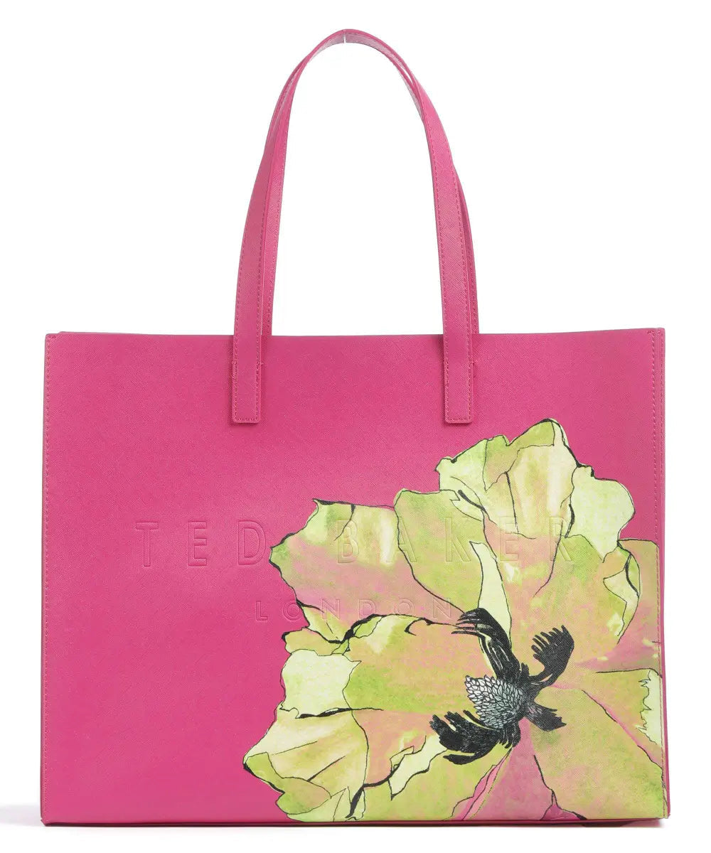 TED BAKER Floral Tote – Pink Statement Edition 🌸👜