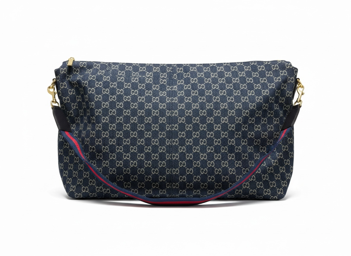 GUCCI GG Denim Shoulder Bag 💙✨ | Web Strap Street Luxury