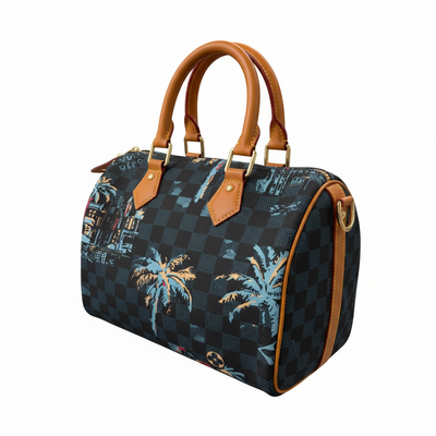 👜🌴 Louis Vuitton Damier Palm Print Handbag 🌴✨