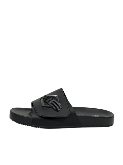 Balenciaga BB Logo Slide Sandals – All Black Edition 🖤🔥