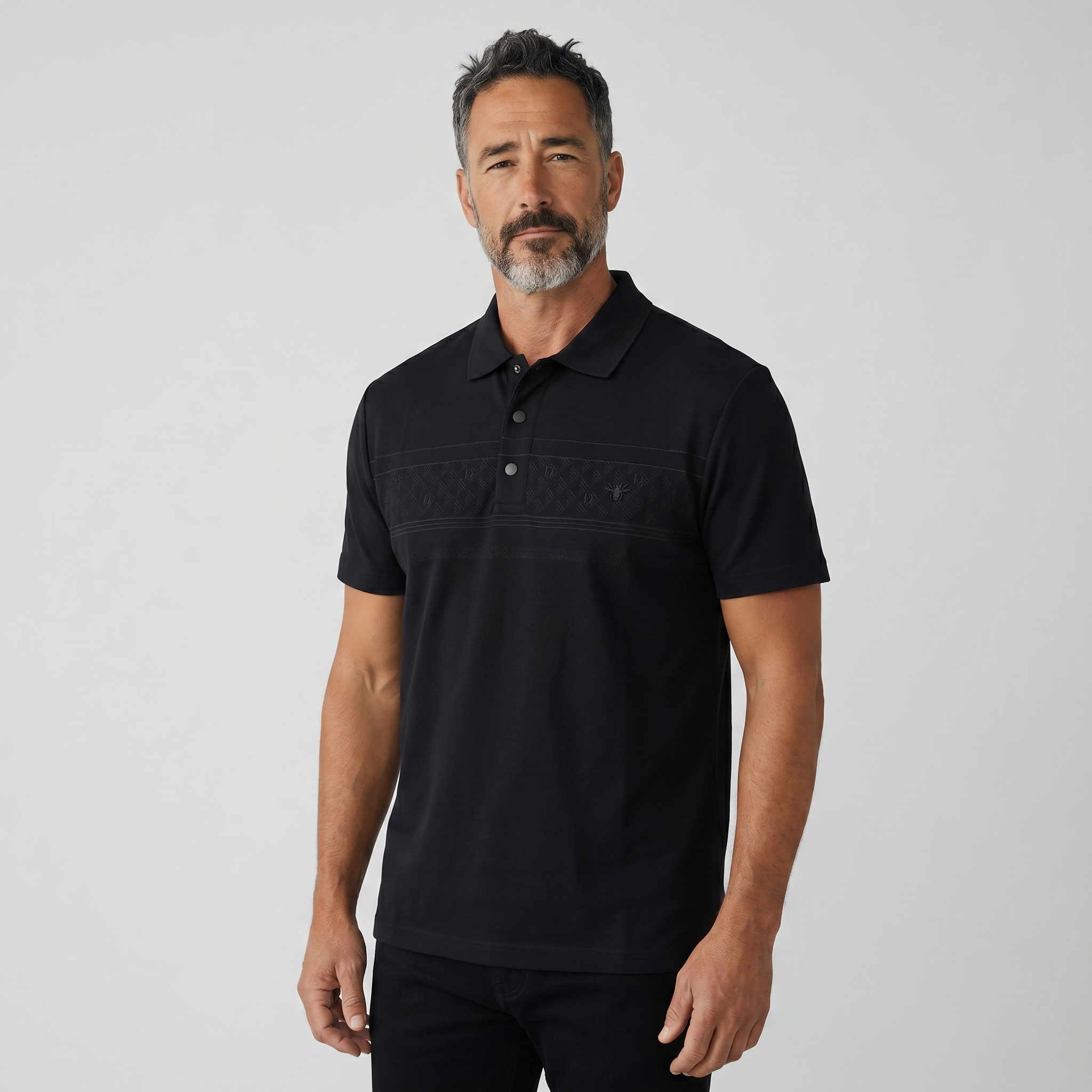 🖤✨ Dior Black Signature Polo Shirt – Luxury Minimalist Collection 👔🔥