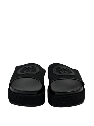 GUCCI Slides – Black Monogram GG Edition 🖤✨
