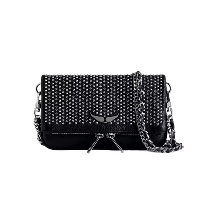ZADIG & VOLTAIRE Studded Clutch Bag 🖤✨ | Rock-Chic Statement