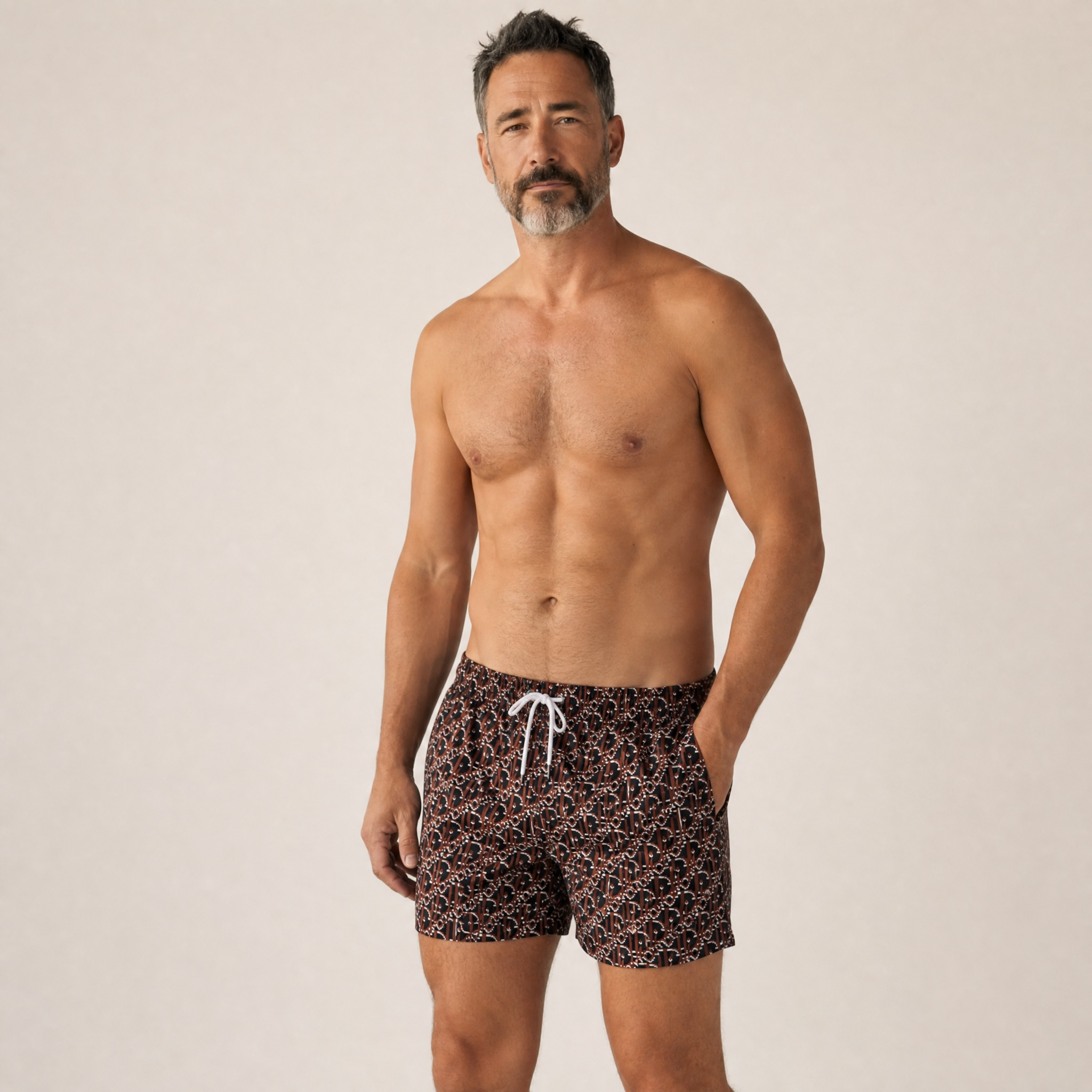 🩳 Dior Oblique Monogram Swim Shorts – Burgundy Edition ✨