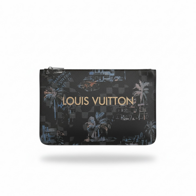 Louis Vuitton Graphic Damier Zip Pouch – Black 🌴🖤