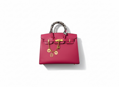 HERMÈS Birkin Style Pink Leather Bag 💗✨ | Gold Hardware Edition