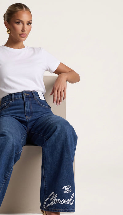 white fitted crew neck t-shirt on model