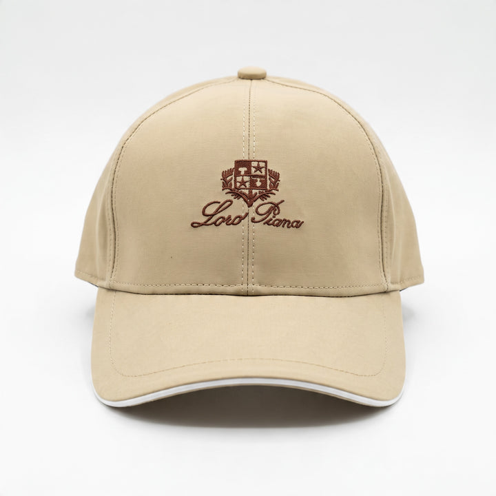 Loro Piana Cap – Beige Embroidered Crest