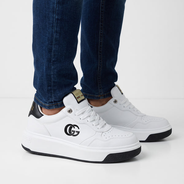 Gucci Sneakers – White Leather Platform Trainer 👟✨
