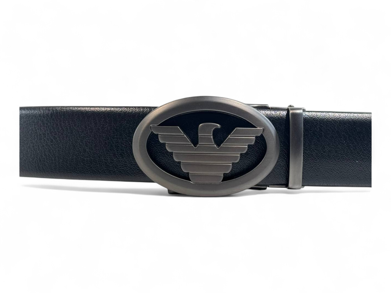 🖤 Emporio Armani Eagle Emblem Leather Belt – 135 cm Prestige Edition 👔