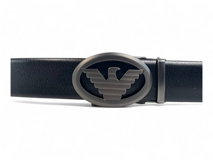 🖤 Emporio Armani Eagle Emblem Leather Belt – 135 cm Prestige Edition 👔