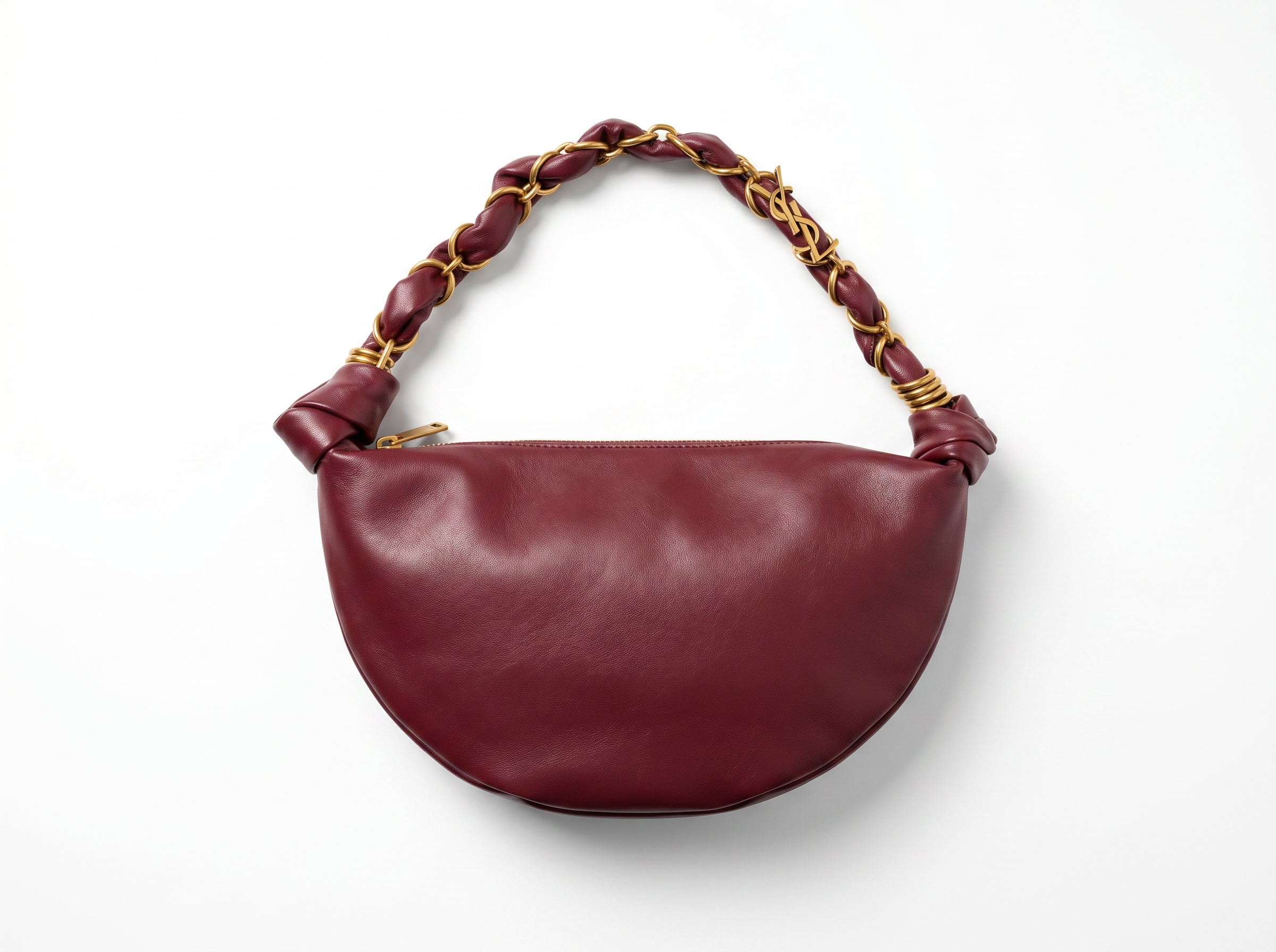💜 Saint Laurent Le 5 À 7 Hobo Bag – Burgundy Leather Edition ✨