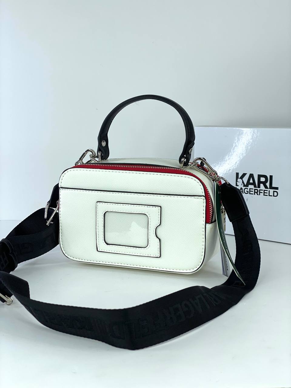 Karl Lagerfeld Box Bag with Signature Detail