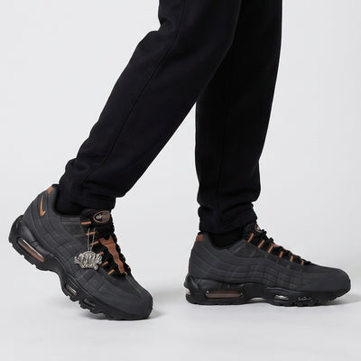 ✨👟 Nike Air Max 95 Black Rose Gold Luxury Streetwear Sneakers – Premium Cushioned Lifestyle Running Shoes 🔥🖤
