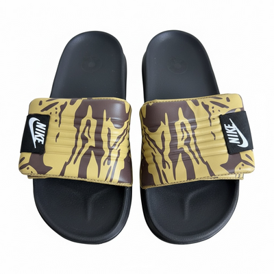 Nike Camo Slides – Olive & Black Edition 🟢🖤