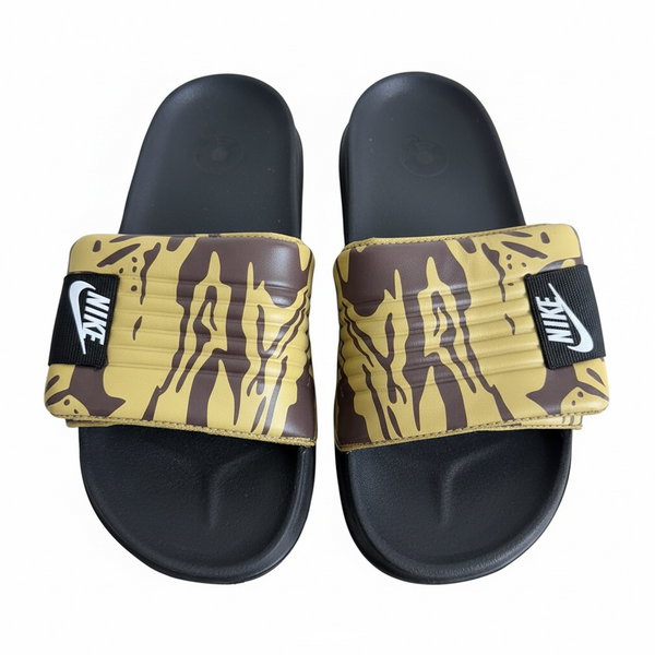 Nike Camo Slides – Olive & Black Edition 🟢🖤