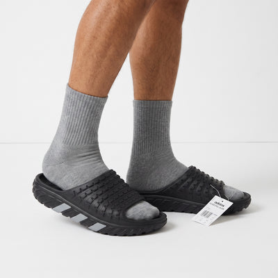 adidas PureChill black grey molded slide sandals