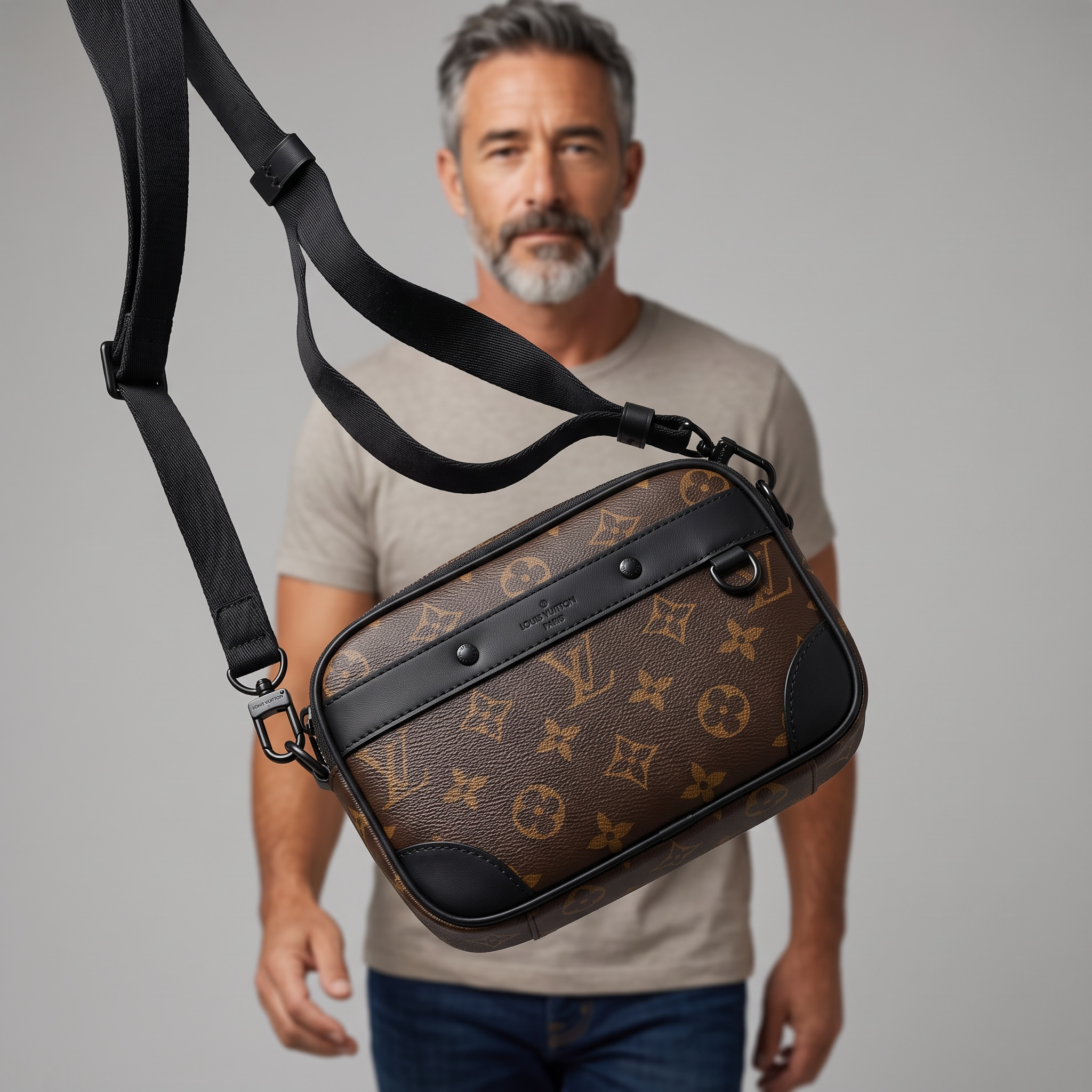 Louis Vuitton Monogram Crossbody Bag – Brown