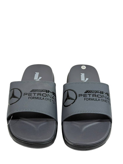 PUMA x AMG PETRONAS Slide Sandals – Grey Edition ⚙️🏁