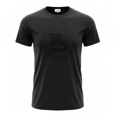 Burberry Black Embossed Logo T-Shirt 🖤✨ Ultra Minimal Edition