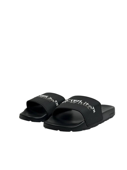 OFF-WHITE Slides – Black Logo Edition 🖤⚡