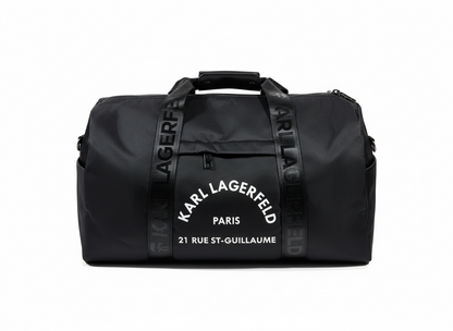 KARL LAGERFELD Paris Travel Duffle 🖤✈️ | Signature Logo Edition