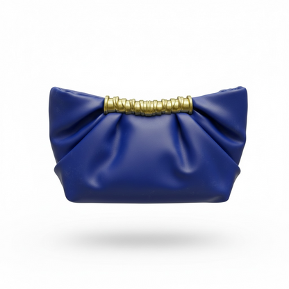 JW PEI Ruched Clutch Bag – Electric Blue 💙✨ | Statement Glam Piece