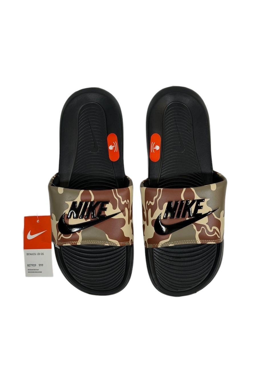 NIKE Camo Slide Sandals – Military Edition 🟤⚡