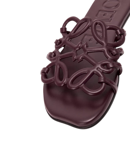 LOEWE Anagram Slide Sandals 🍷✨ | Elegant Minimal Statement