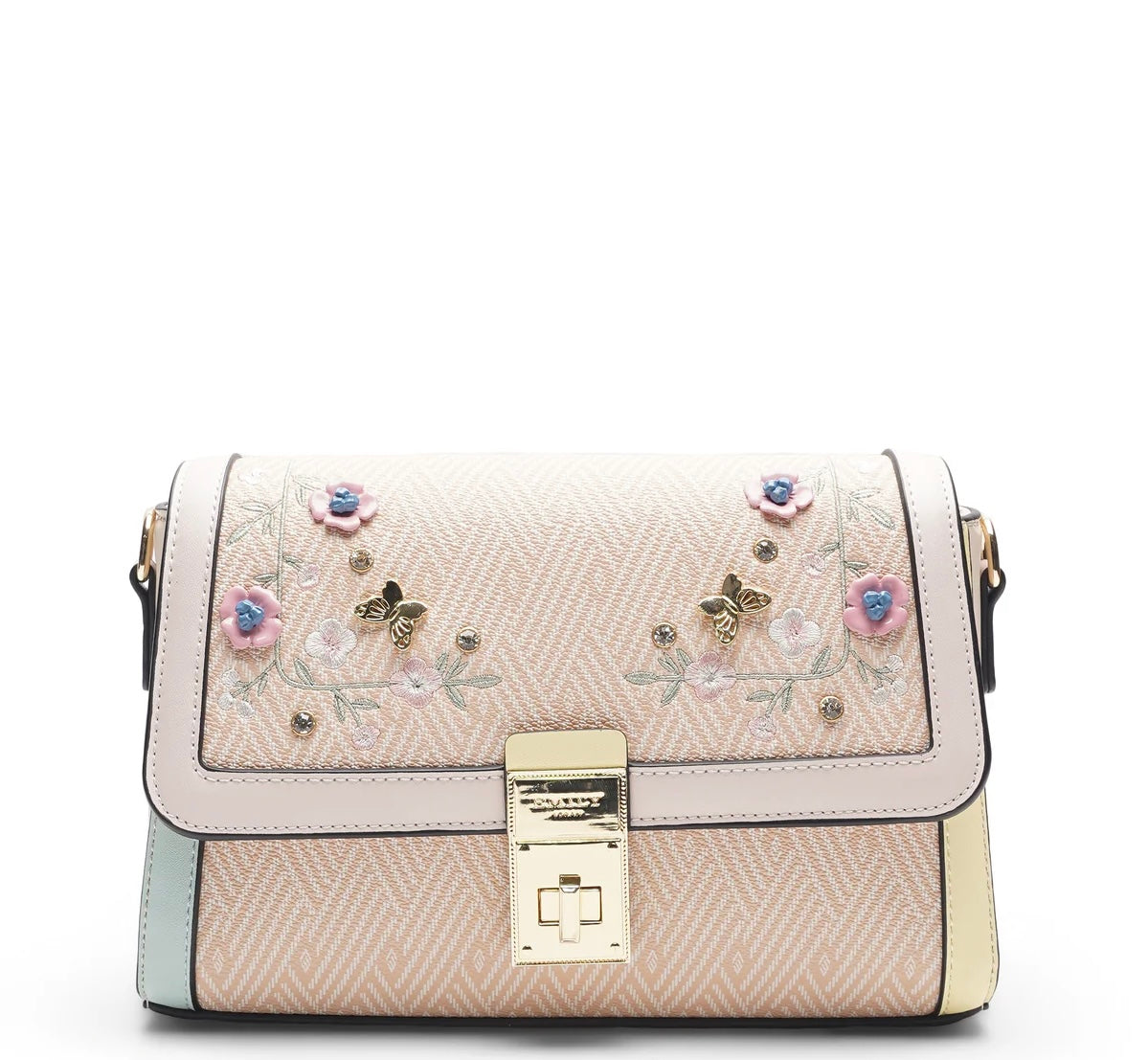 Emily Loran Embellished Pastel Crossbody Bag 🌸👜✨