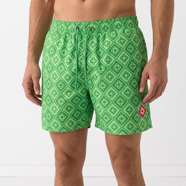 Casablanca Swim Shorts – Green Geo Print 🟩🌊