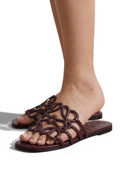 LOEWE Anagram Slide Sandals 🍷✨ | Elegant Minimal Statement