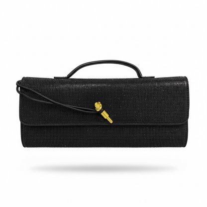 ✨ Bottega Veneta Black Crystal Knot Clutch – Luxurey Evening Handbag ✨