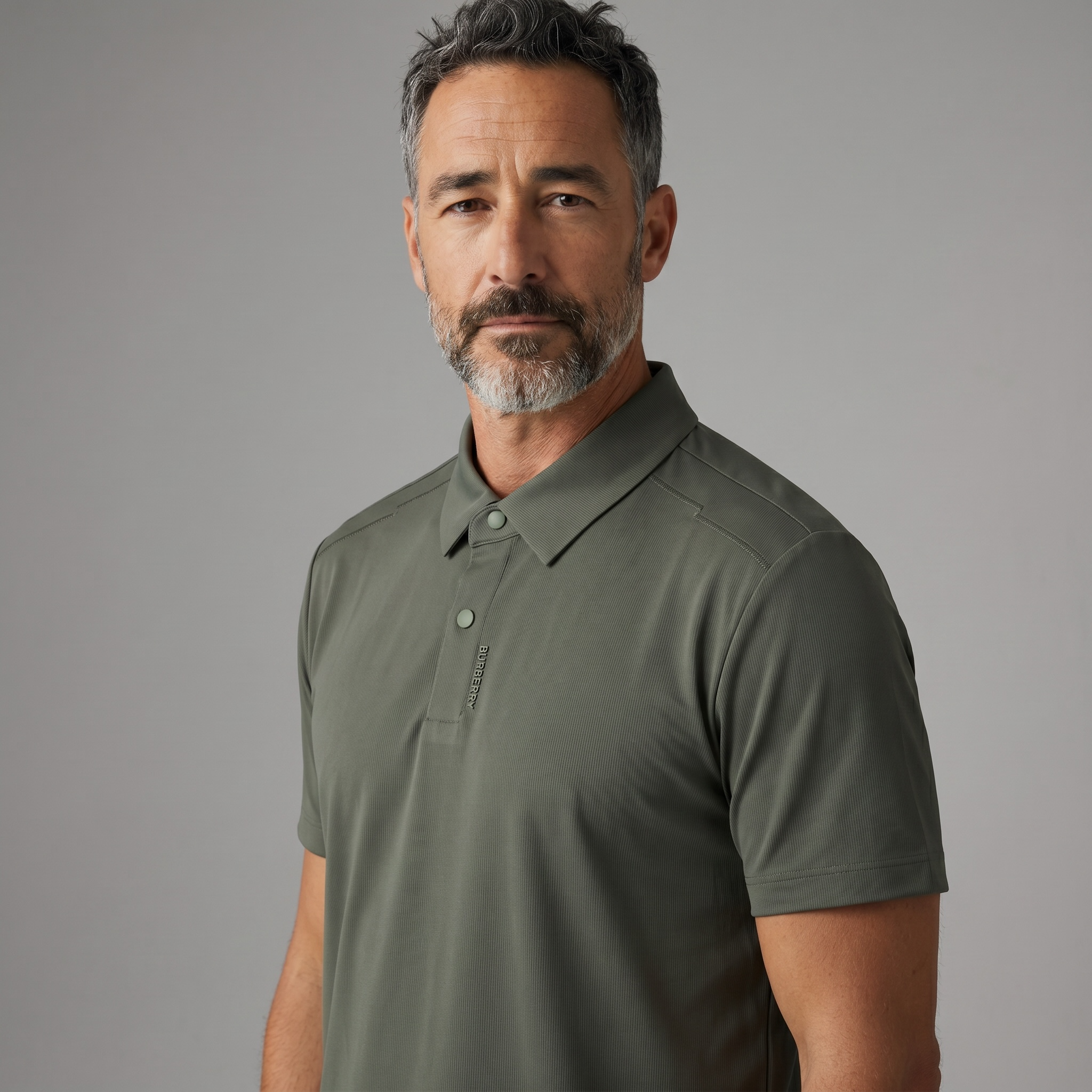 🩶✨ Burberry Luxury Polo Shirt – Modern Minimalist Edition 👔🔥