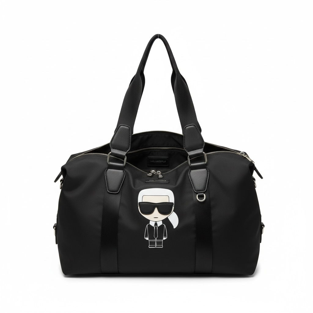 KARL LAGERFELD Icon Travel Bag 🖤🕶️ | Classic Karl Edition