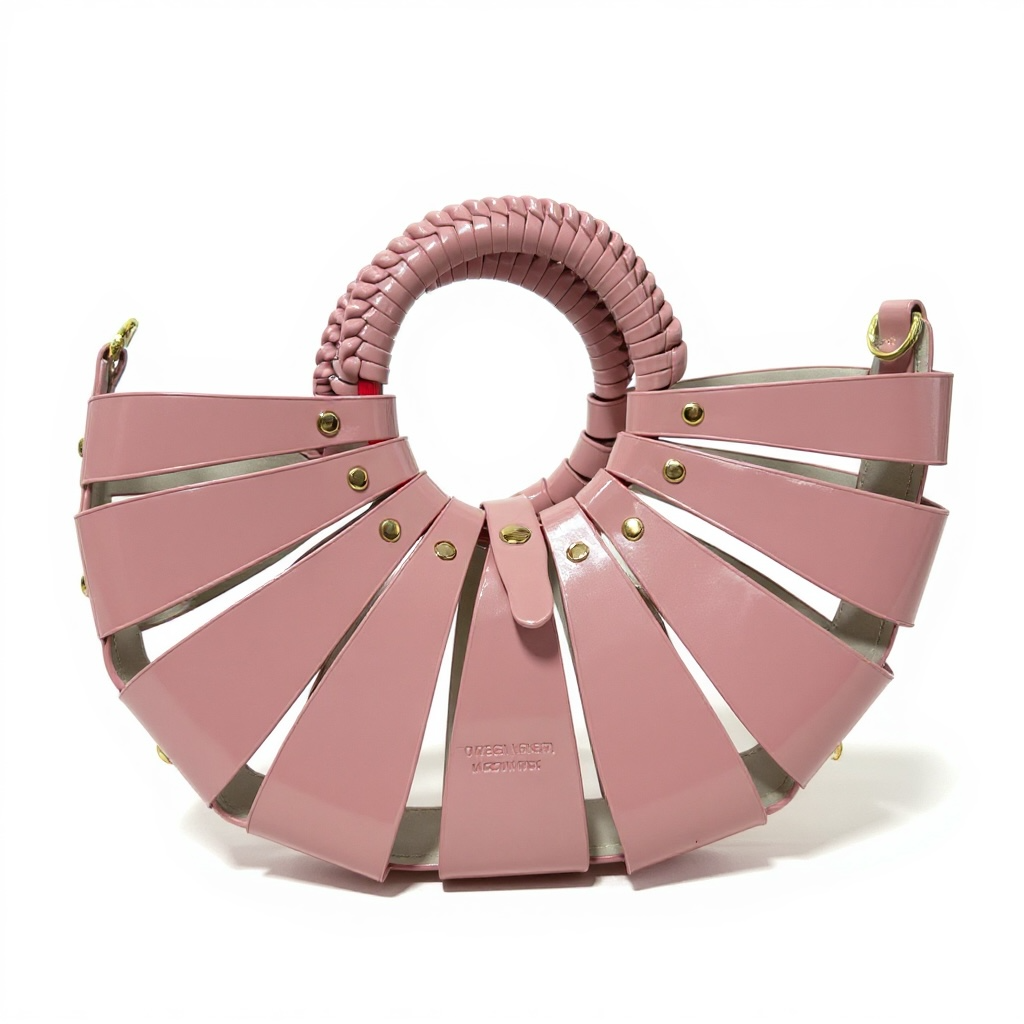 Bottega Veneta Pink Arc Handle Bag 💗✨ Sculptural Mini Statement Handbag