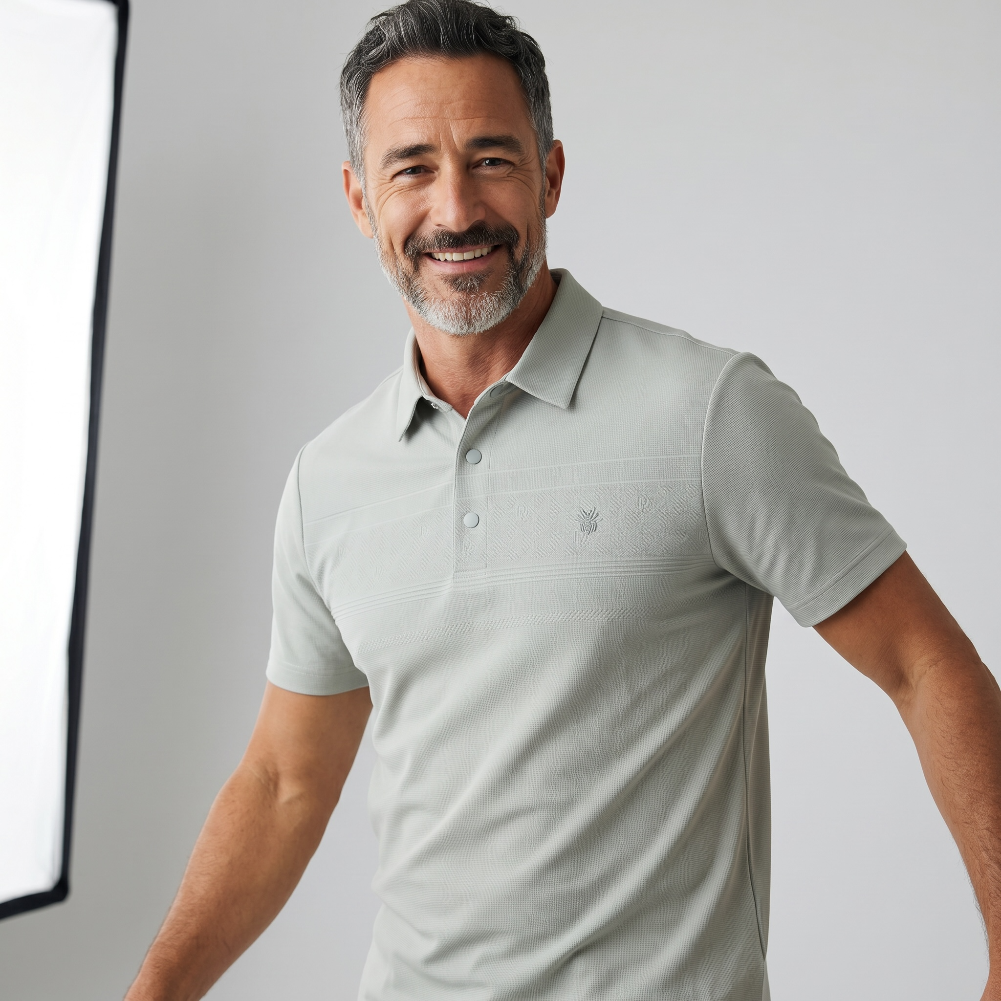 🤍🌿 Dior-Inspired Sage Green Luxury Polo Shirt – Elegant Smart Casual Essential 👔✨