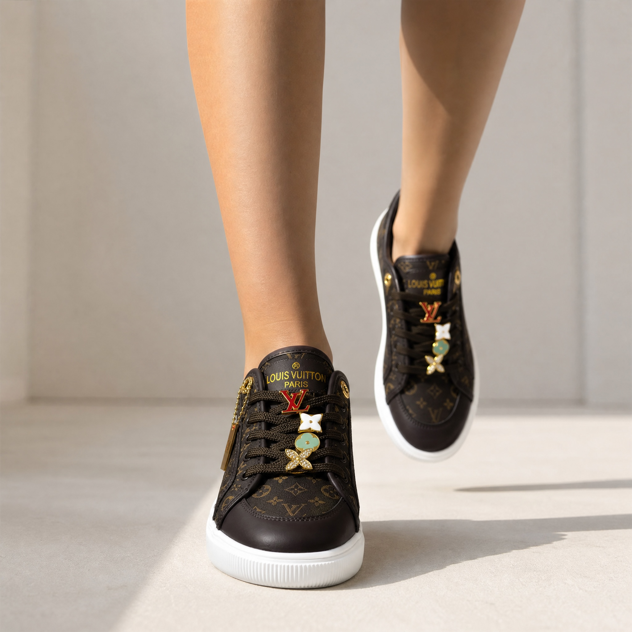 Louis Vuitton Monogram Charm Sneakers 🤎✨