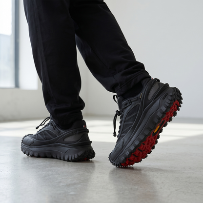 🖤🔥 Moncler Trailgrip GTX Black Performance Sneakers 👟⛰️