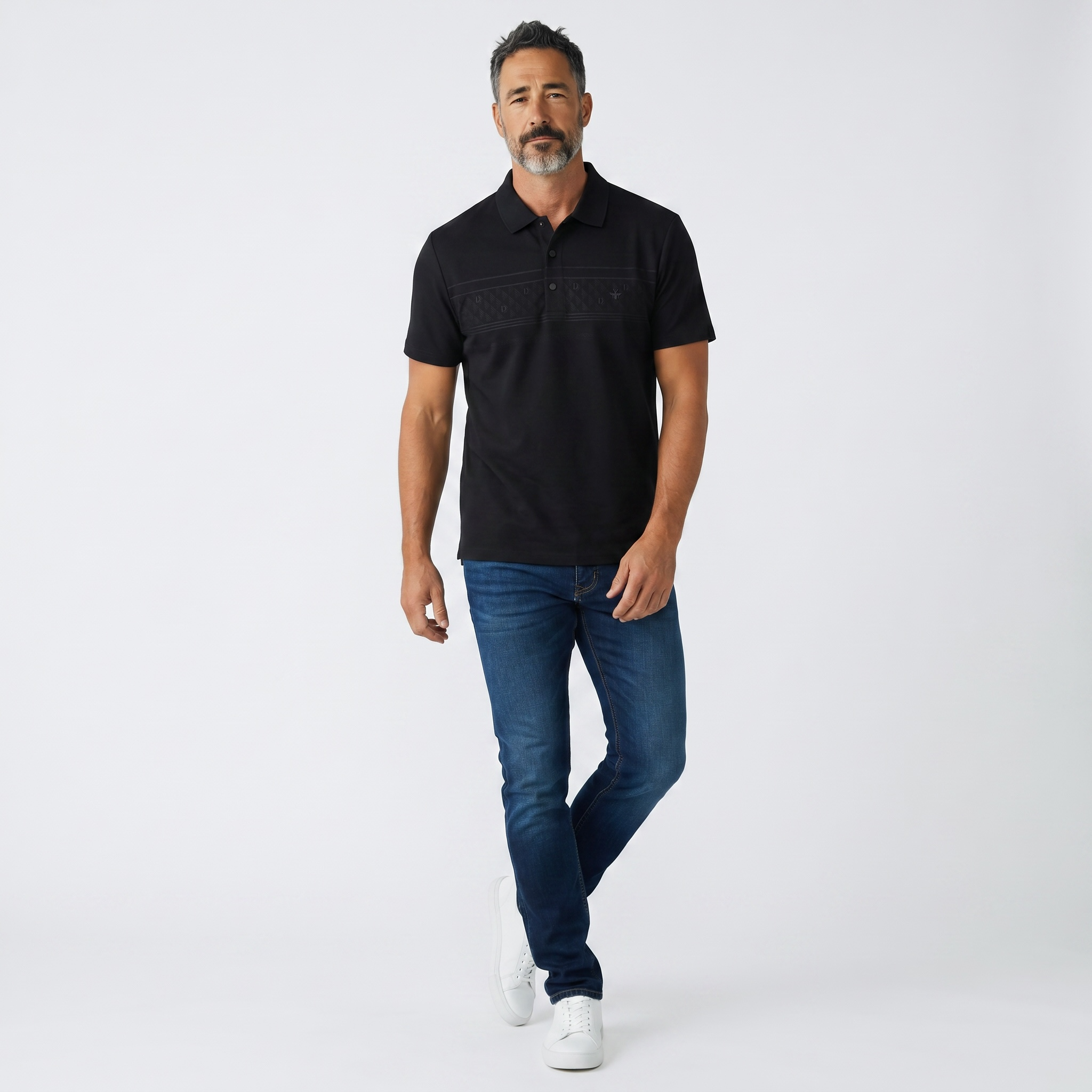 🖤✨ Dior Black Signature Polo Shirt – Luxury Minimalist Collection 👔🔥