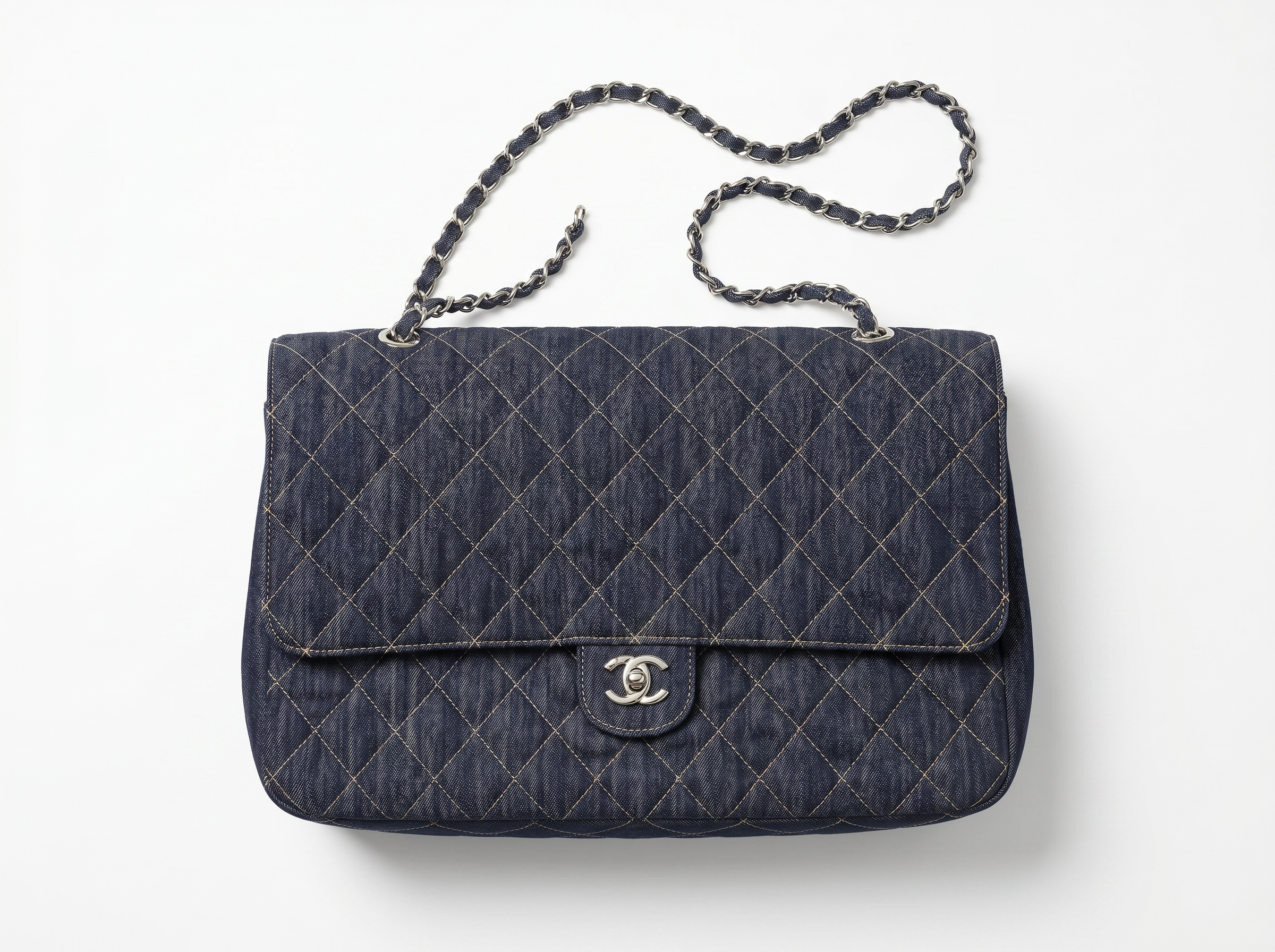 🖤 Chanel Classic Denim Jumbo Flap Bag – Limited Edition Blue Denim 🖤